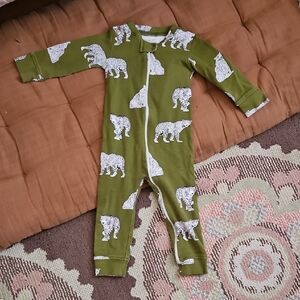 Olive Safari Kids Footie Pajamas